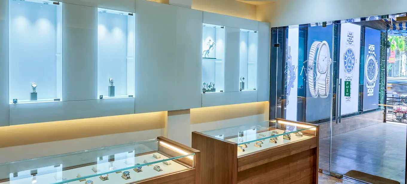 Inside View of Jay's Watch Store