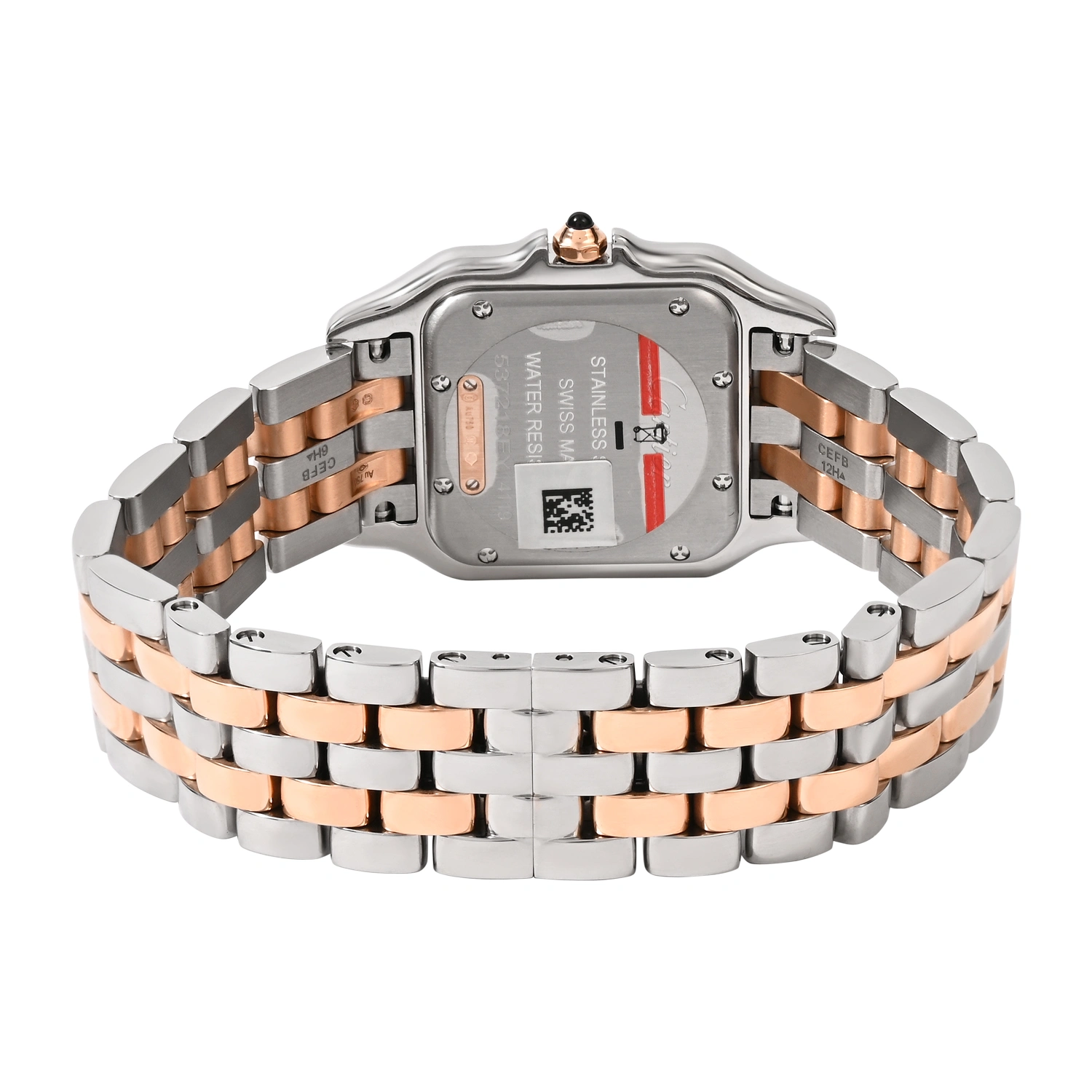 Panthere de Cartier Small Steel and Gold Diamond Bezel