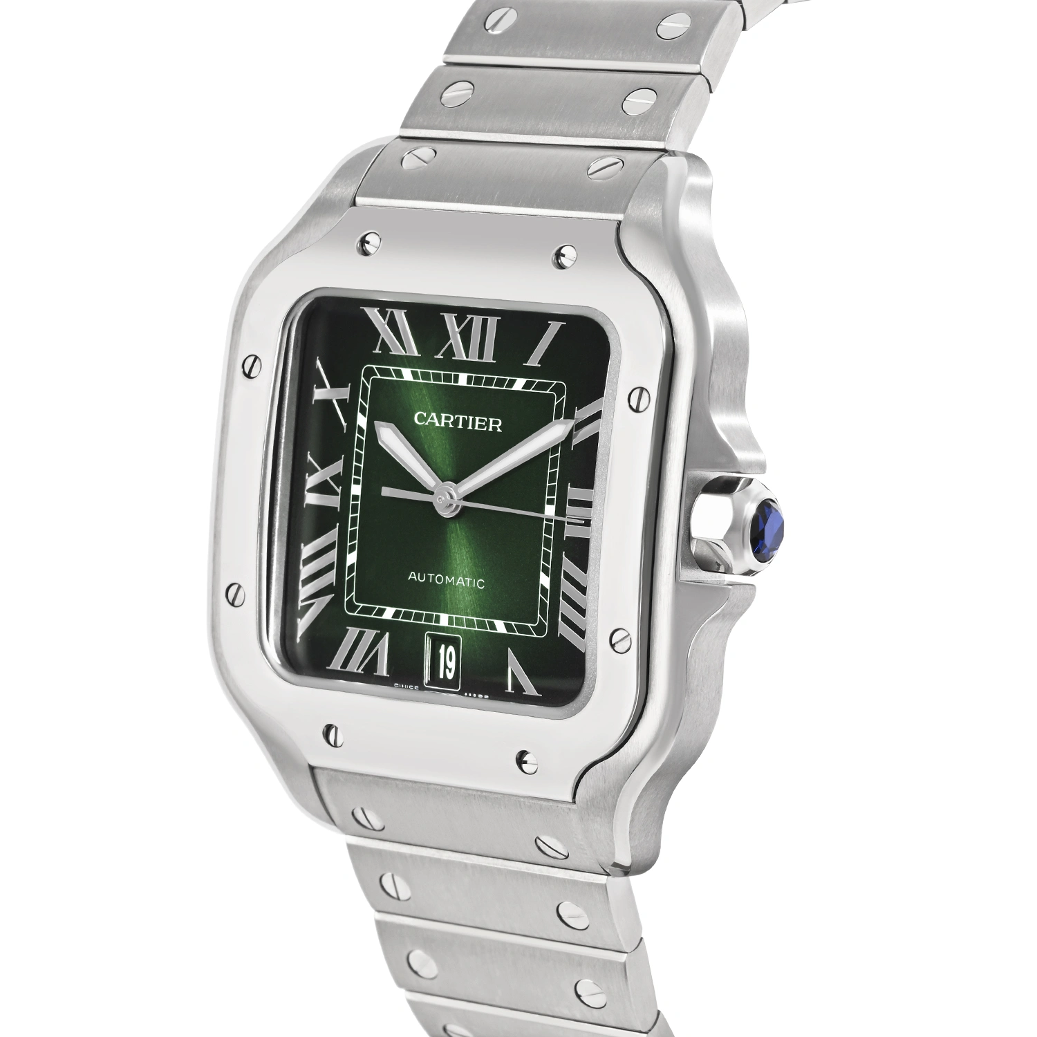 Santos De Cartier Large Green Dial