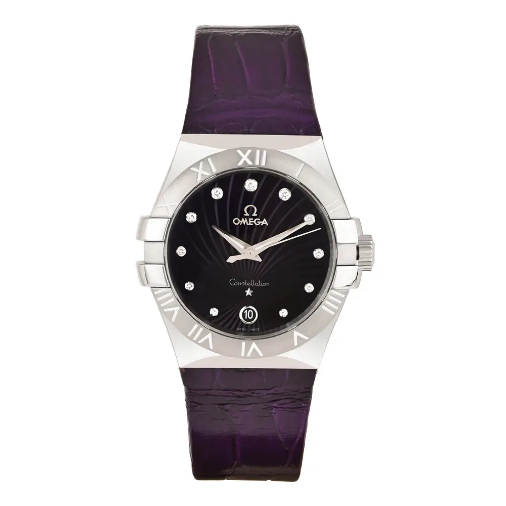 Constellation 35mm Steel on Leather Strap