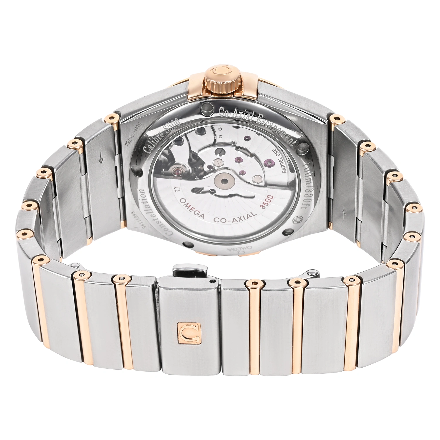 Constellation Steel & Red Gold Brown Dial Diamond on Bezel and Markers