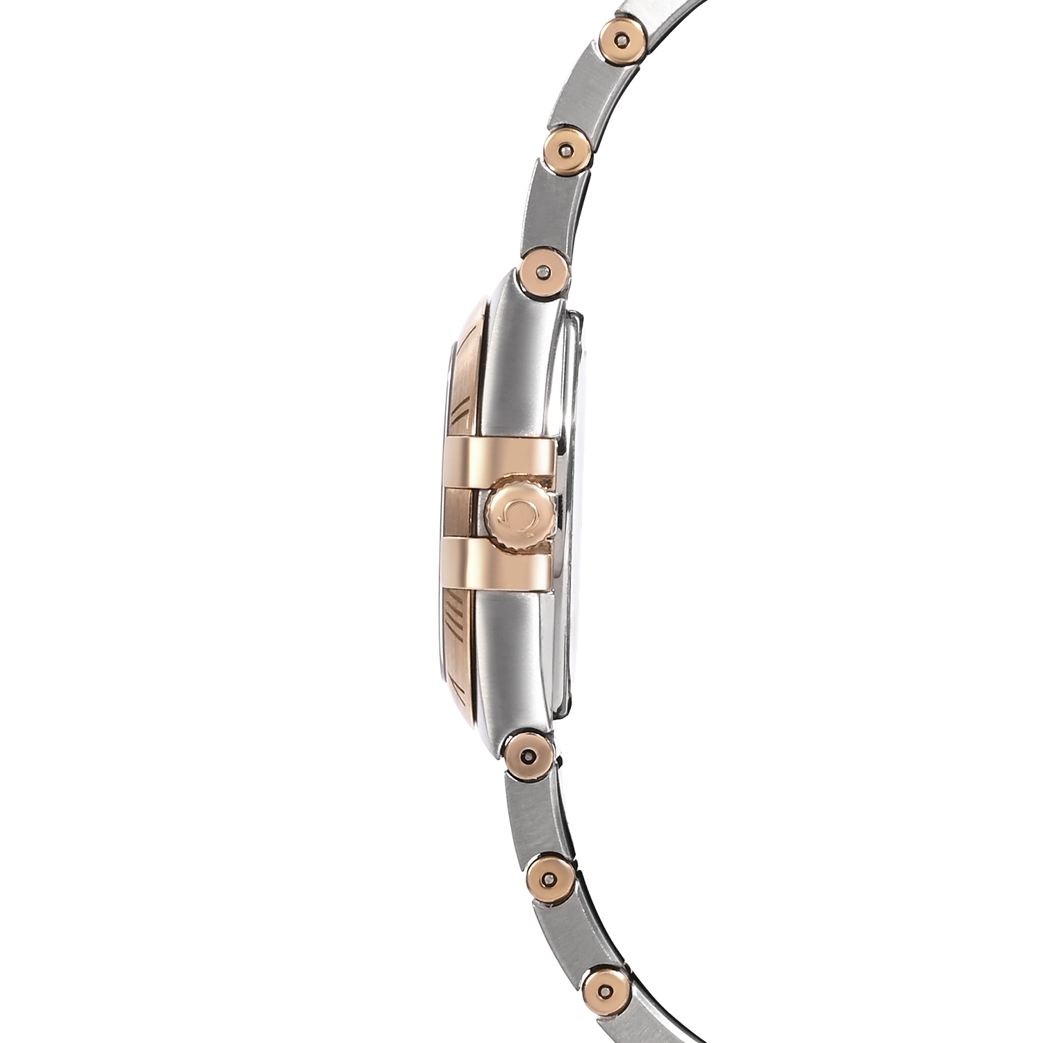 Constellation Steel & Red Gold Mother of Pearl Dial Diamond Markers