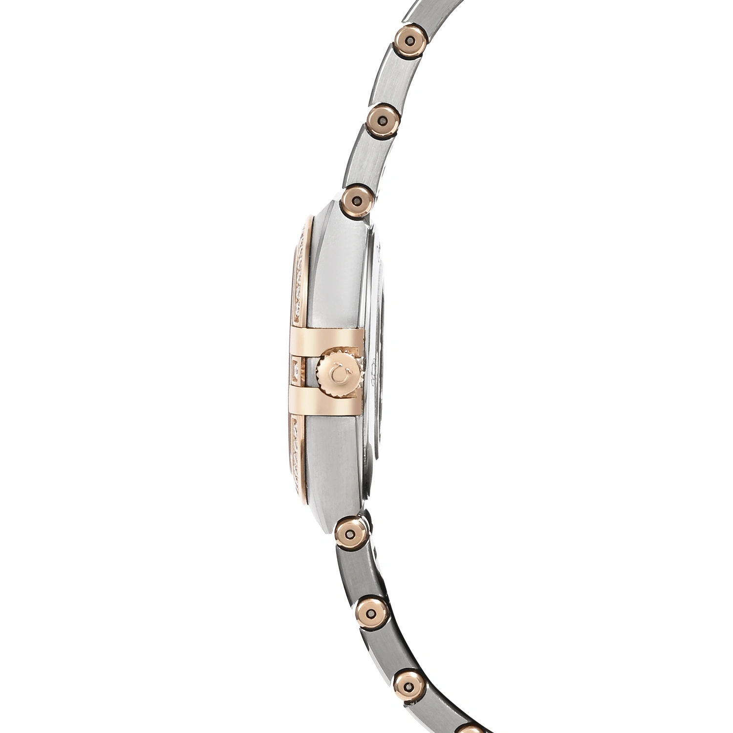 Constellation Steel & Sedna Gold Brown Dial Diamond Markers & Diamonds on Bezel