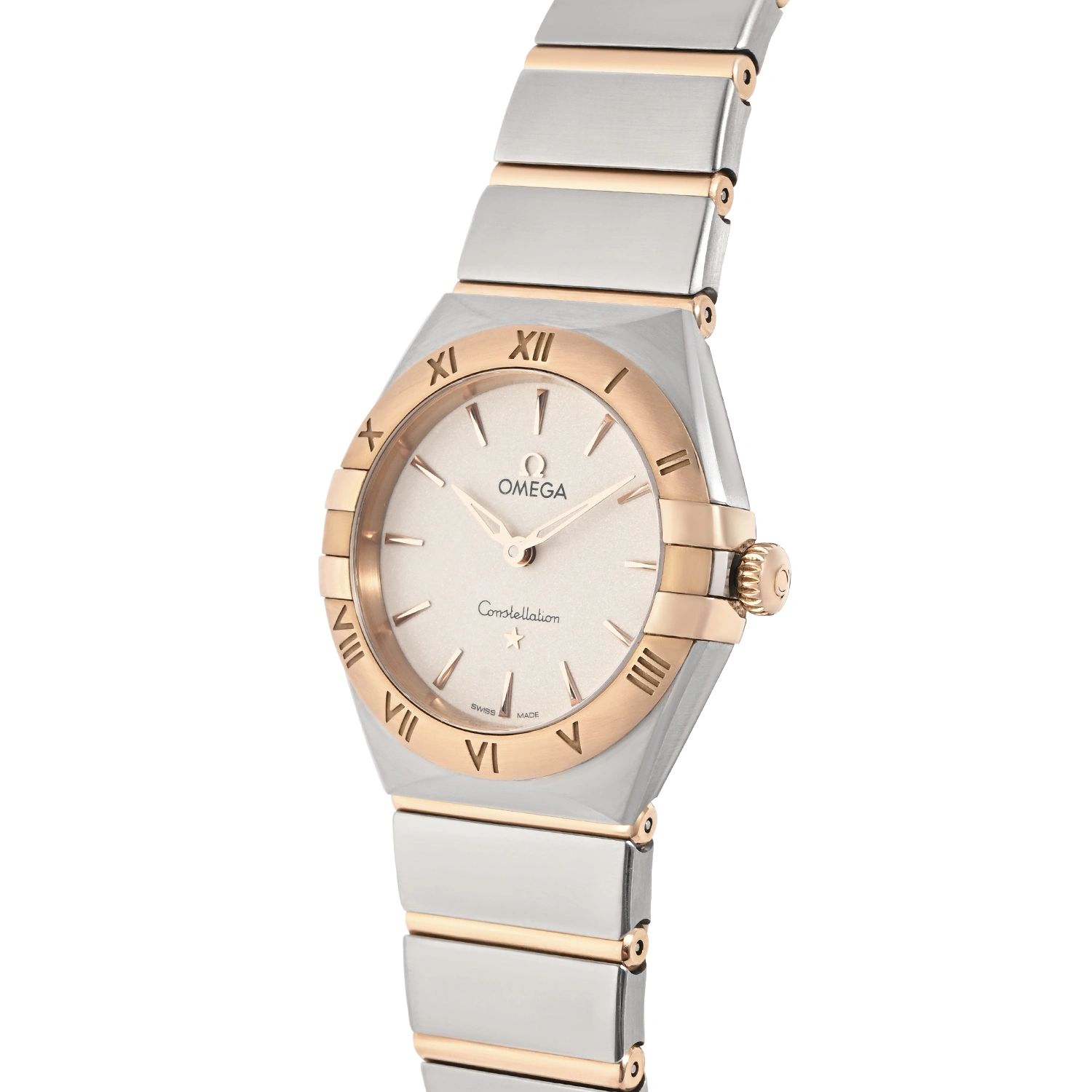 Constellation Steel & Sedna Gold Silver Dial