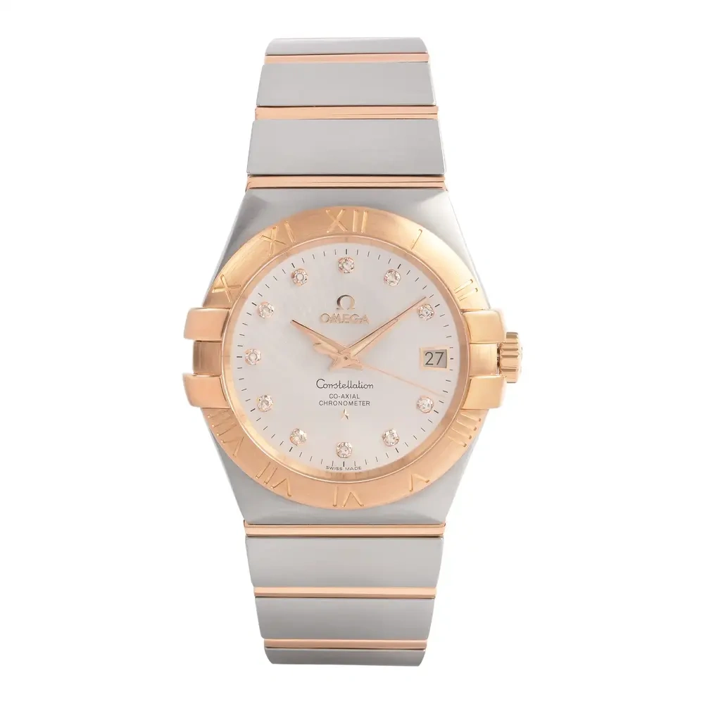 Constellation Steel and Rose Gold Diamond Dial