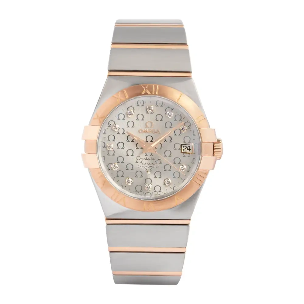 Constellation Steel and Rose Gold Logo Motif Dial
