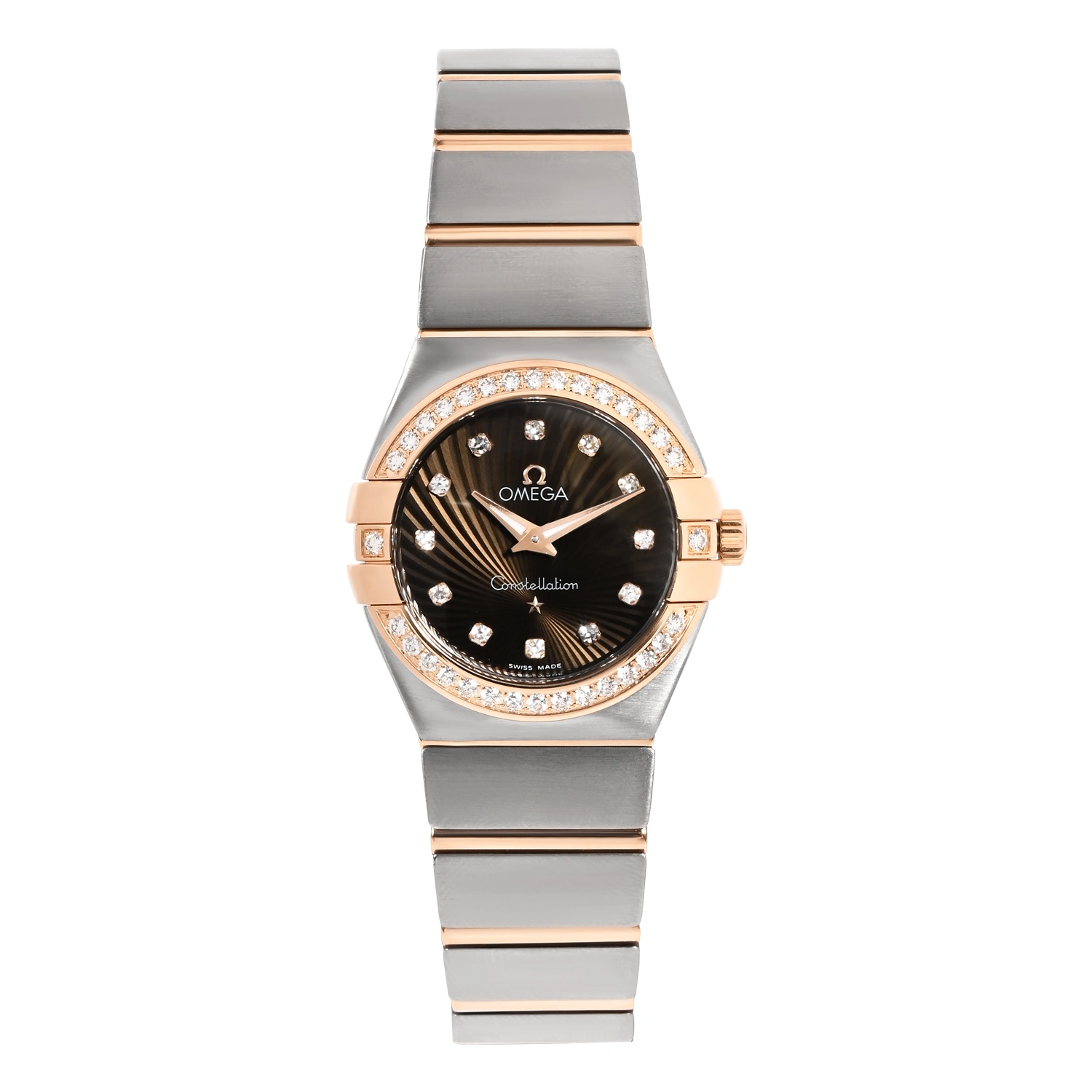 Constellation Steel and Sedna Gold Diamond Markers and Diamond on Bezel