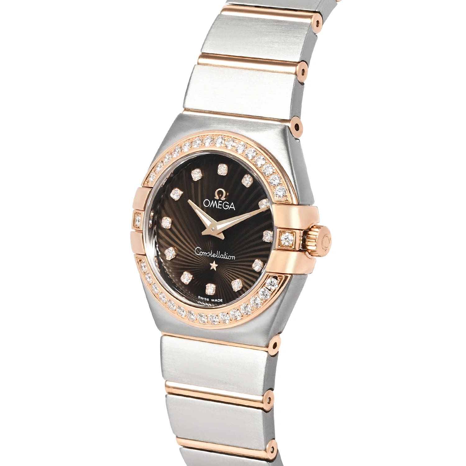 Constellation Steel and Sedna Gold Diamond Markers and Diamond on Bezel