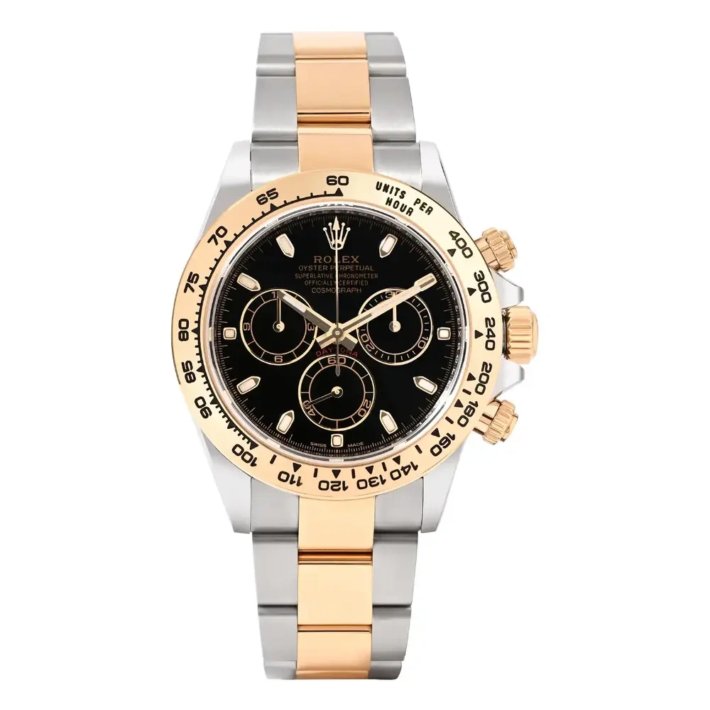 Cosmograph Daytona Steel & Yellow Gold Black Dial