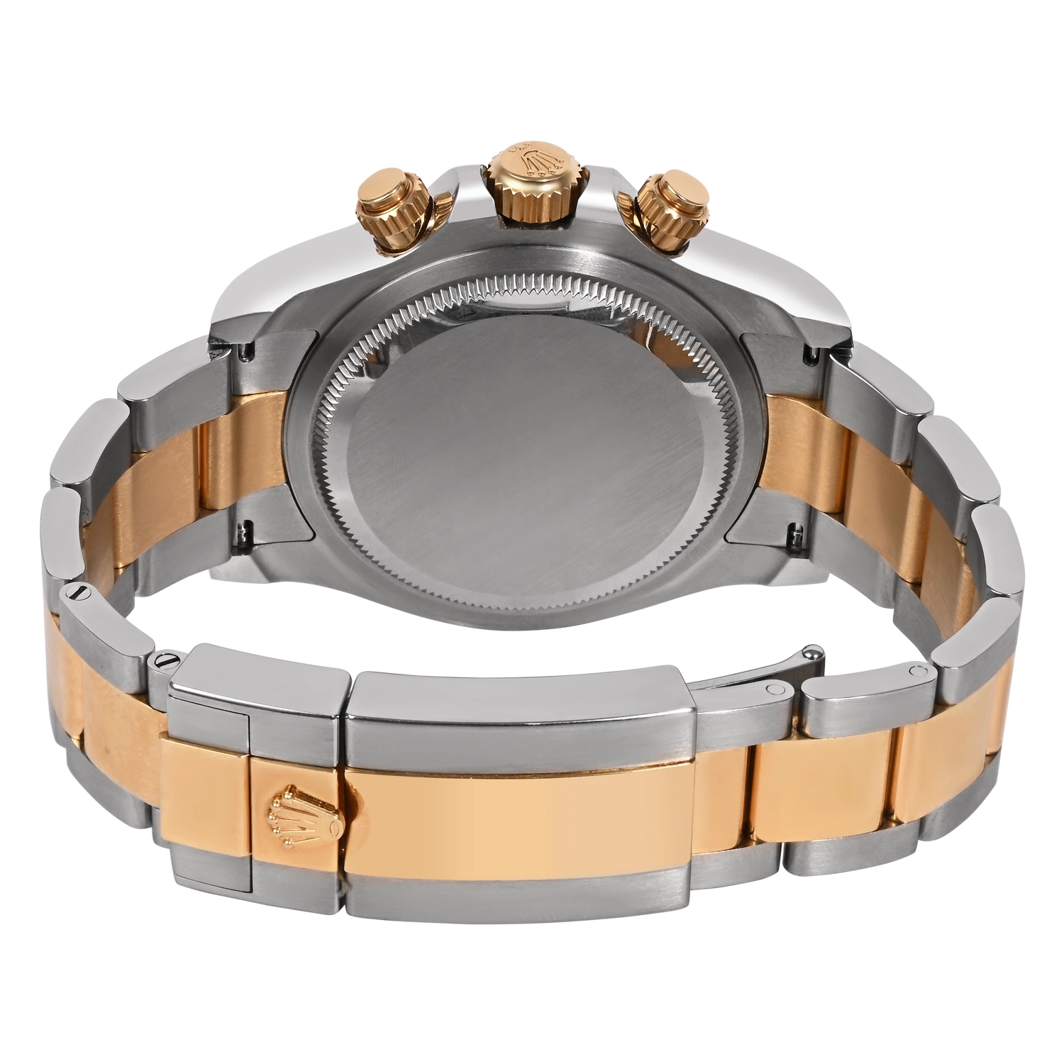 Cosmograph Daytona Steel and Yellow Gold Black with Golden Counter Rings Dial
