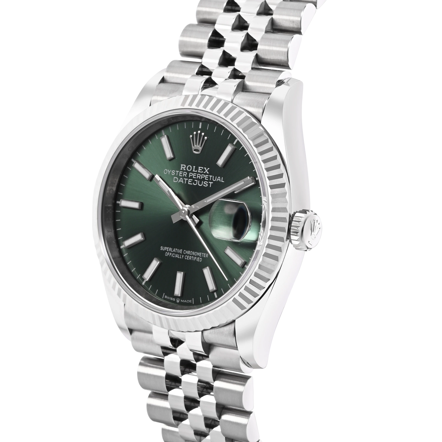 Datejust 36 Mint Green Dial White Gold