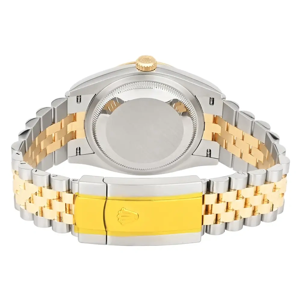 Datejust 36mm Olive Dial Steel Gold