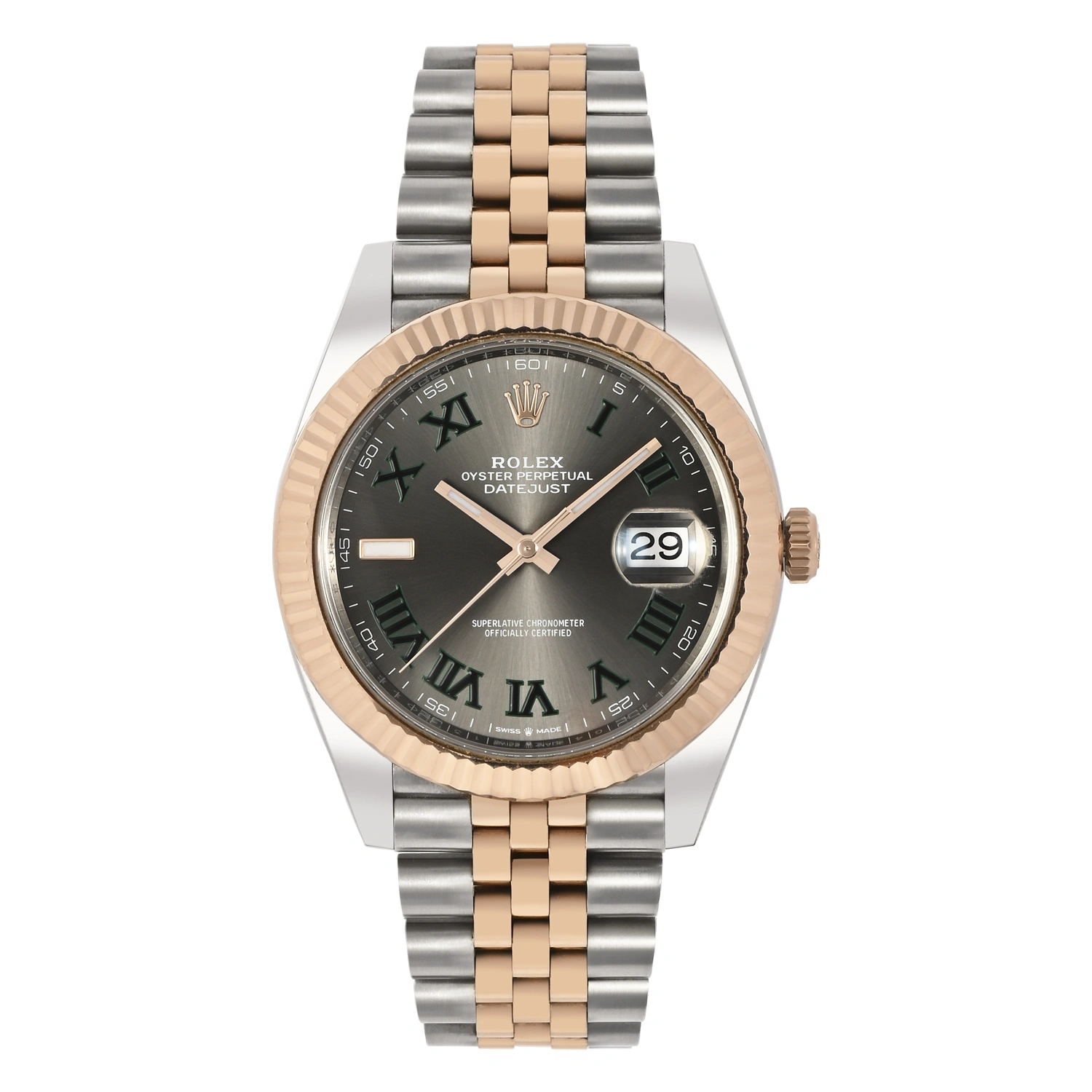 Datejust 41 Steel & Everose Gold Slate Dial