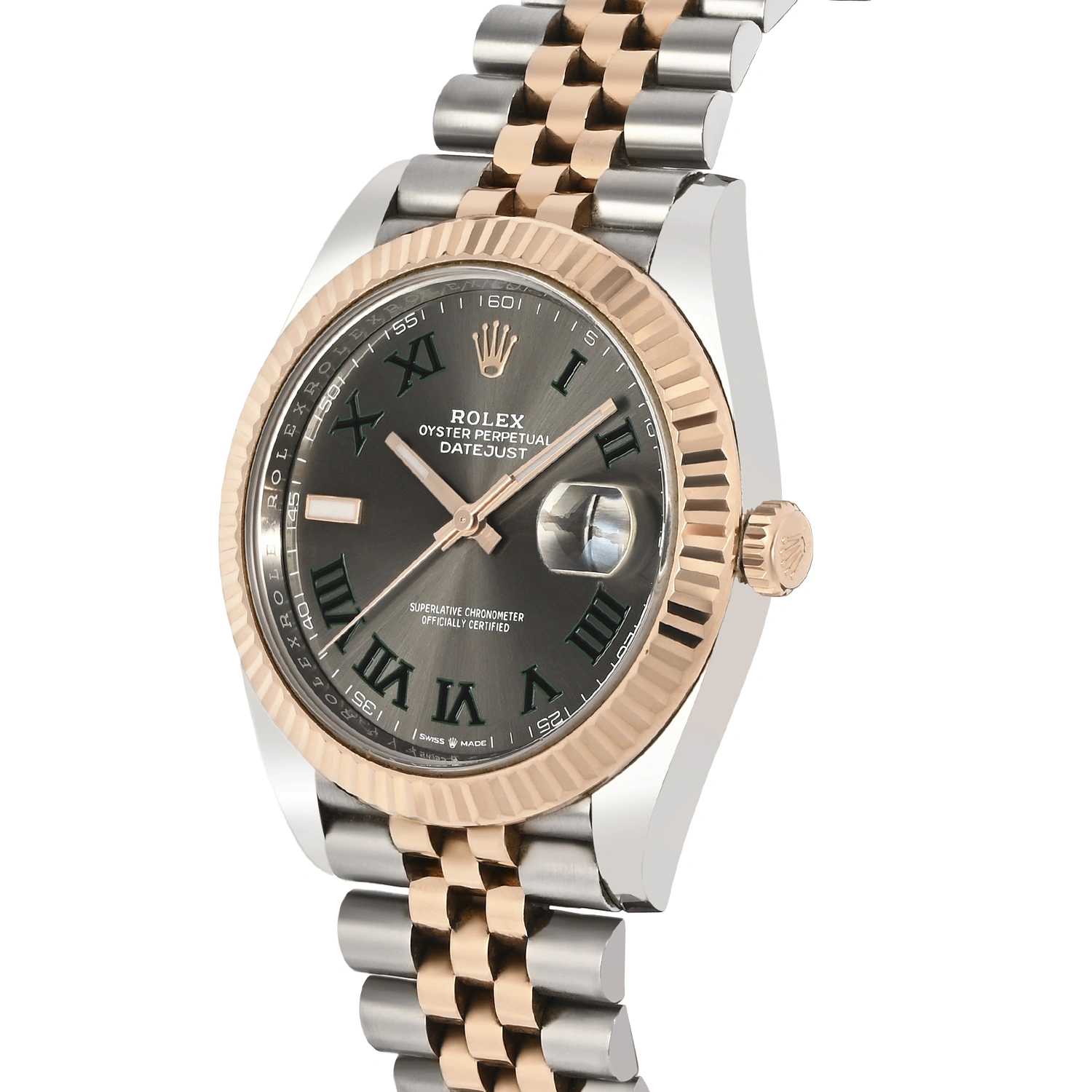Datejust 41 Steel & Everose Gold Slate Dial