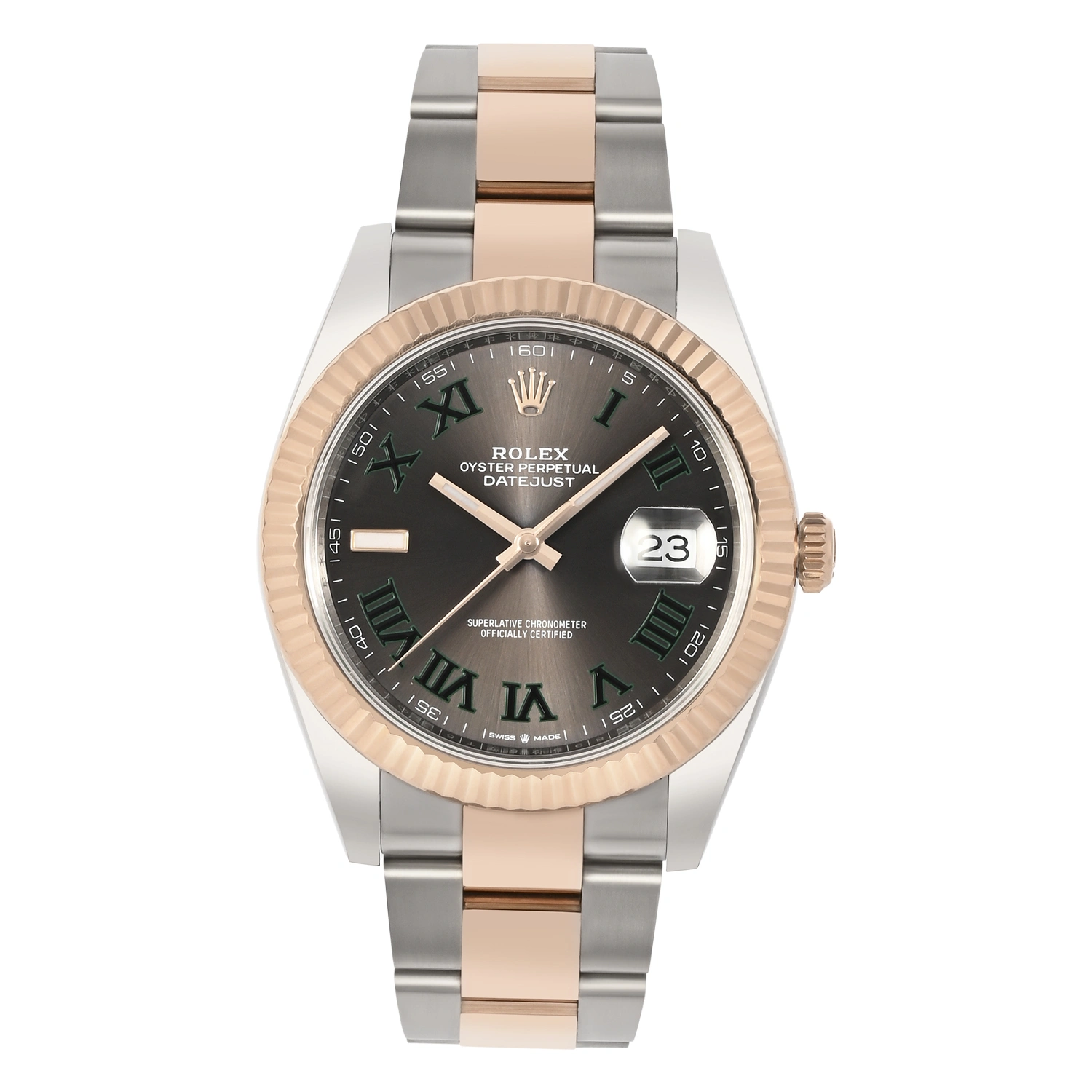 Datejust 41 Steel & Everose Gold Slate Dial