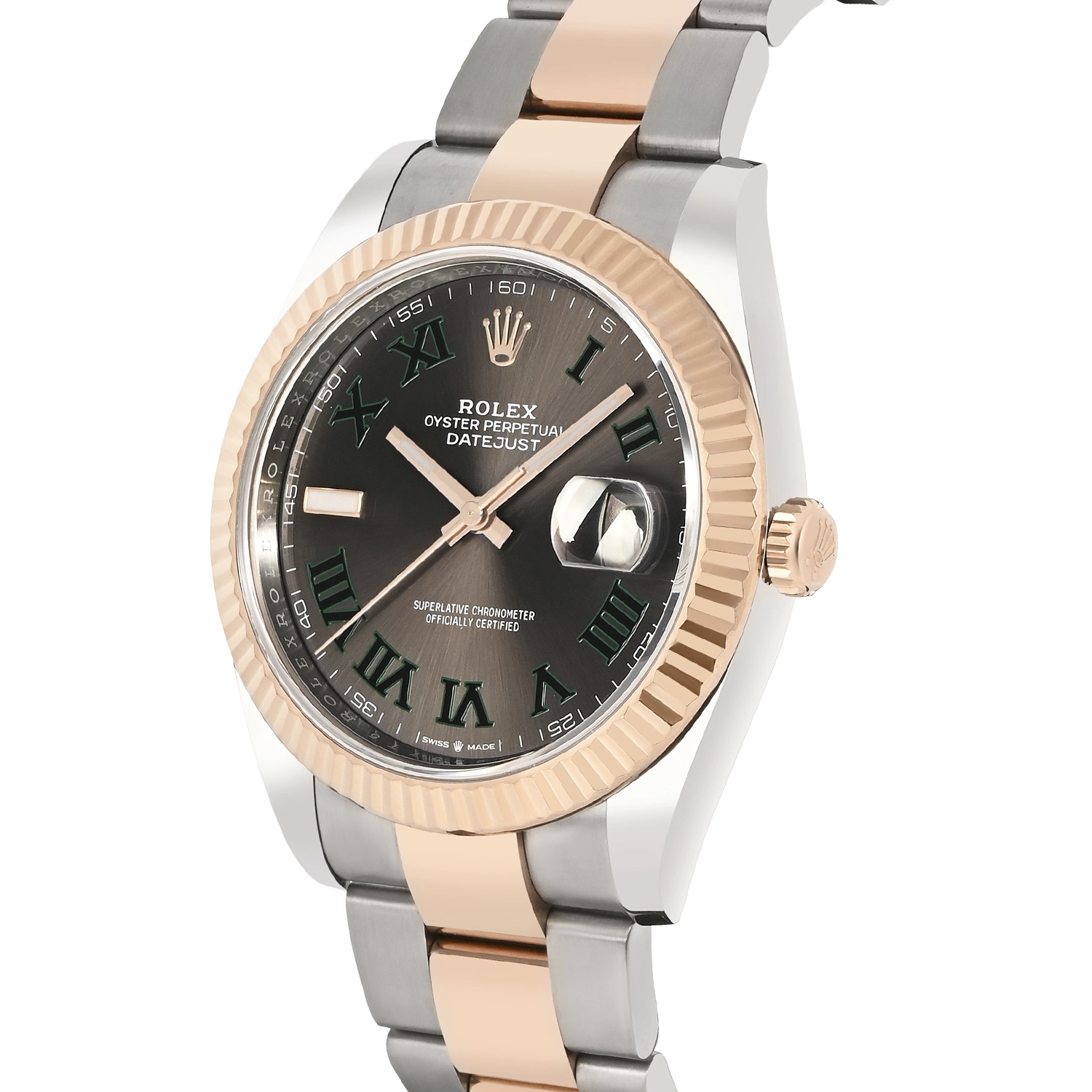 Datejust 41 Steel & Everose Gold Slate Dial