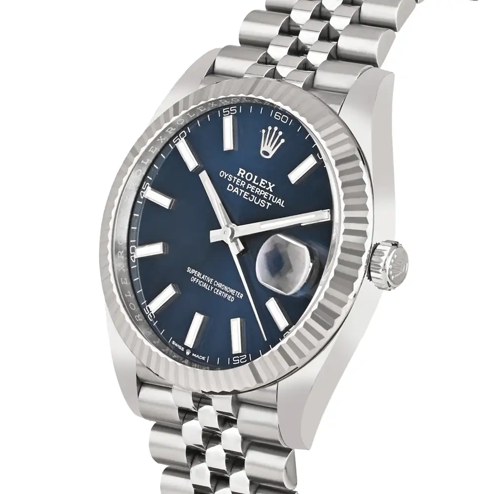 Datejust 41mm Blue Dial Stick Markers