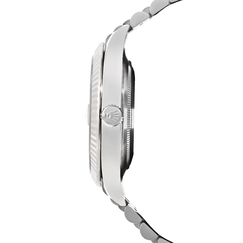 Datejust Bright Black Dial Diamond Markers on Jubilee bracelet