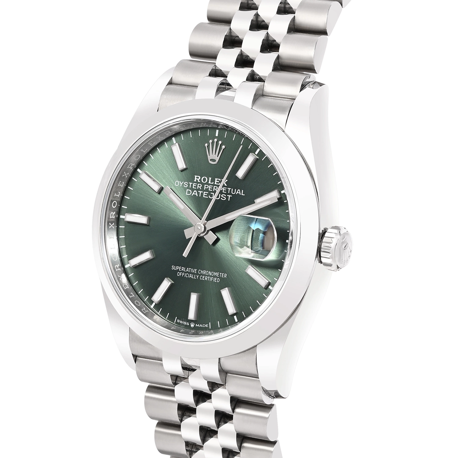 Datejust Oystersteel Mint Green Dial