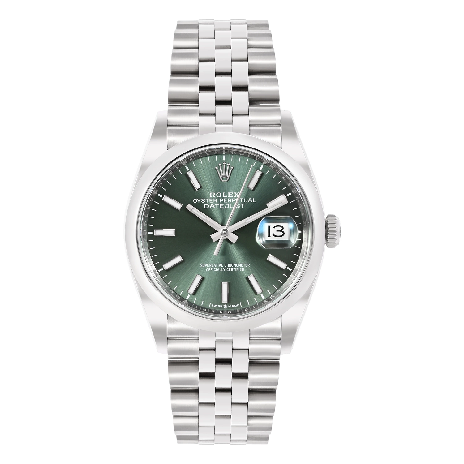 Datejust Oystersteel Mint Green Dial