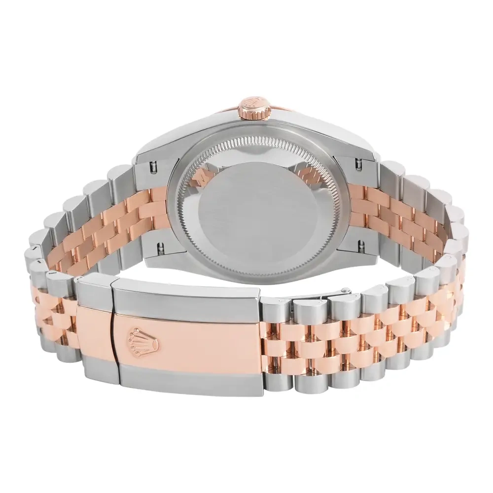 Datejust Steel and Rose Gold Rose Color Set with Diamonds