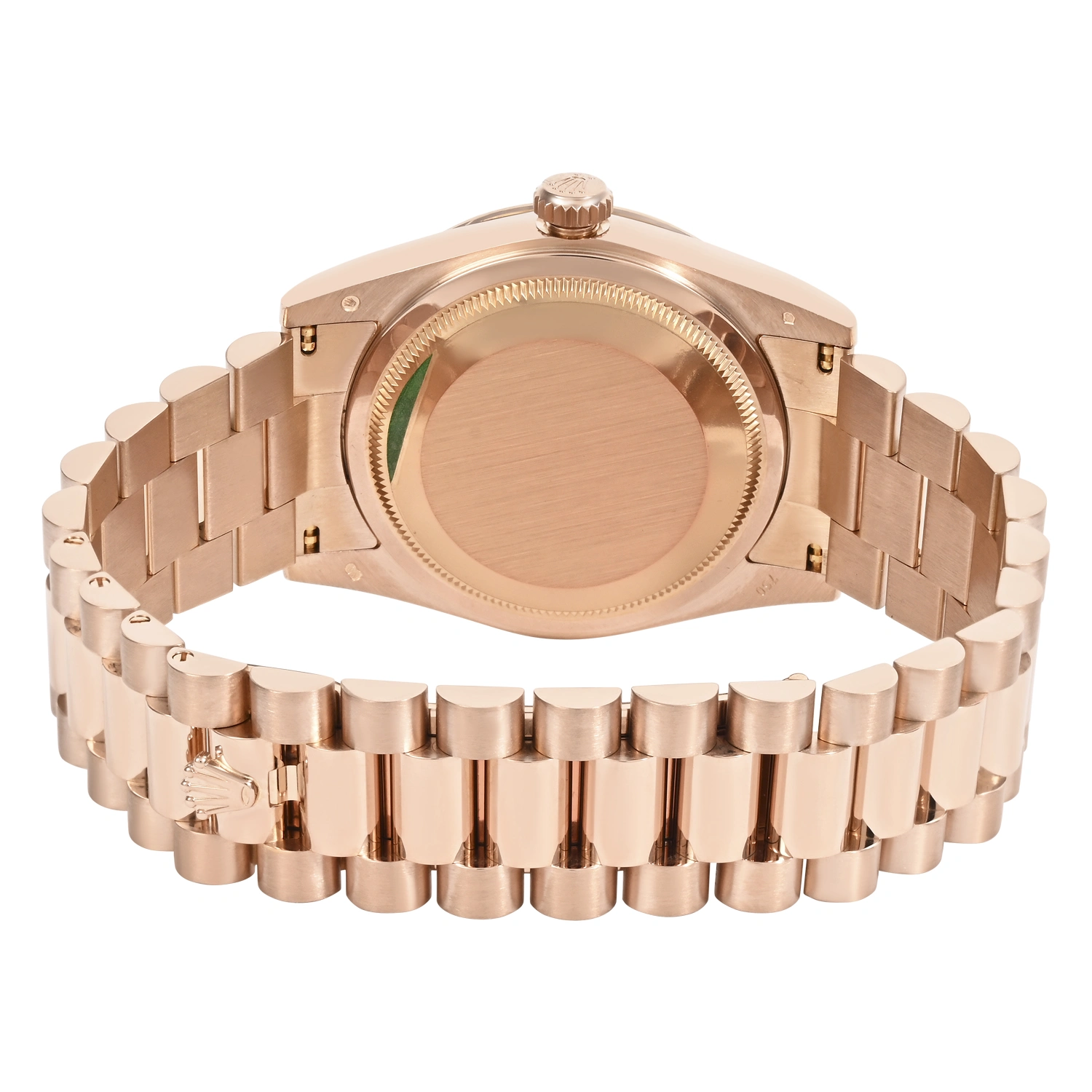 Day-Date 36 Everose Gold Chocolate Dial Diamonds and Baguette-cut Ruby Markers