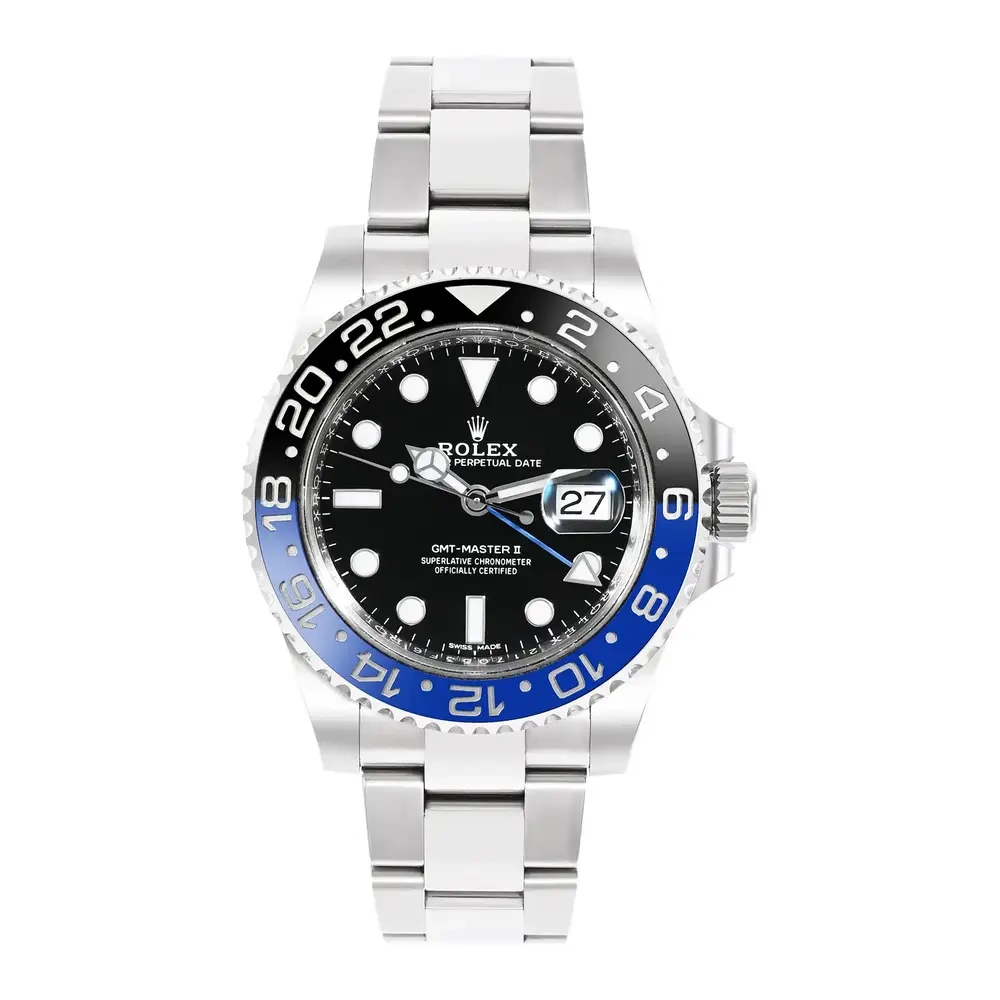 GMT Master II Black and Blue Bezel on Oyster