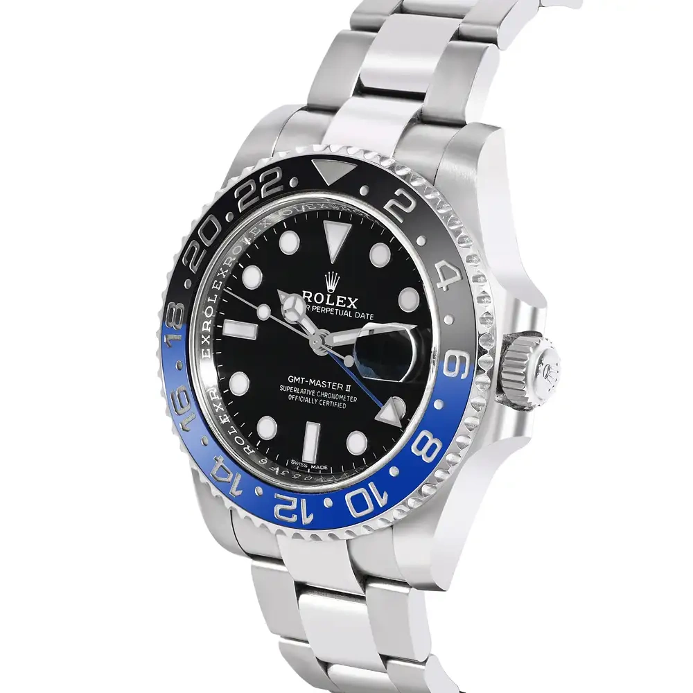 GMT Master II Black and Blue Bezel on Oyster