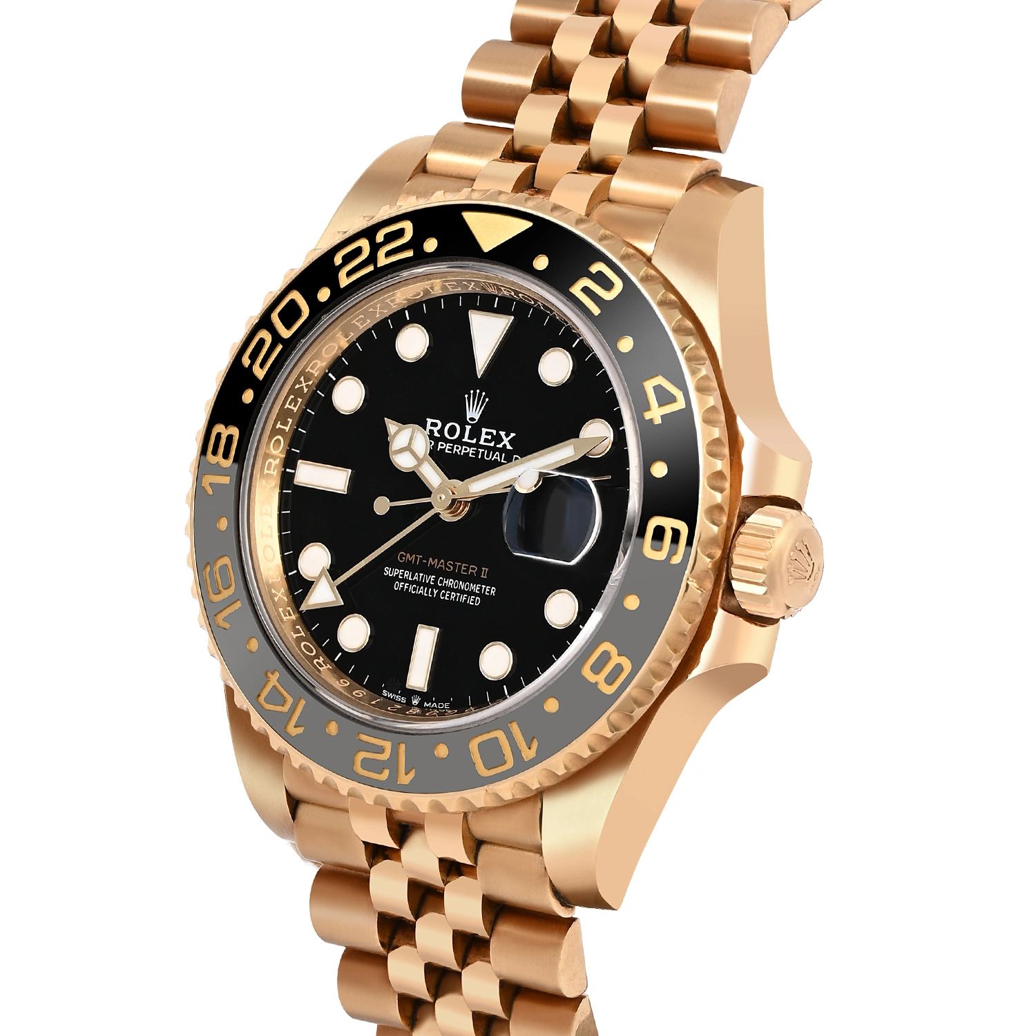 GMT Master II Yellow Gold Black Dial
