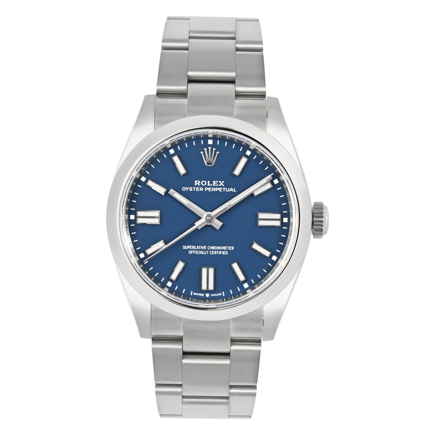Oyster Perpetual Med Blue Dial