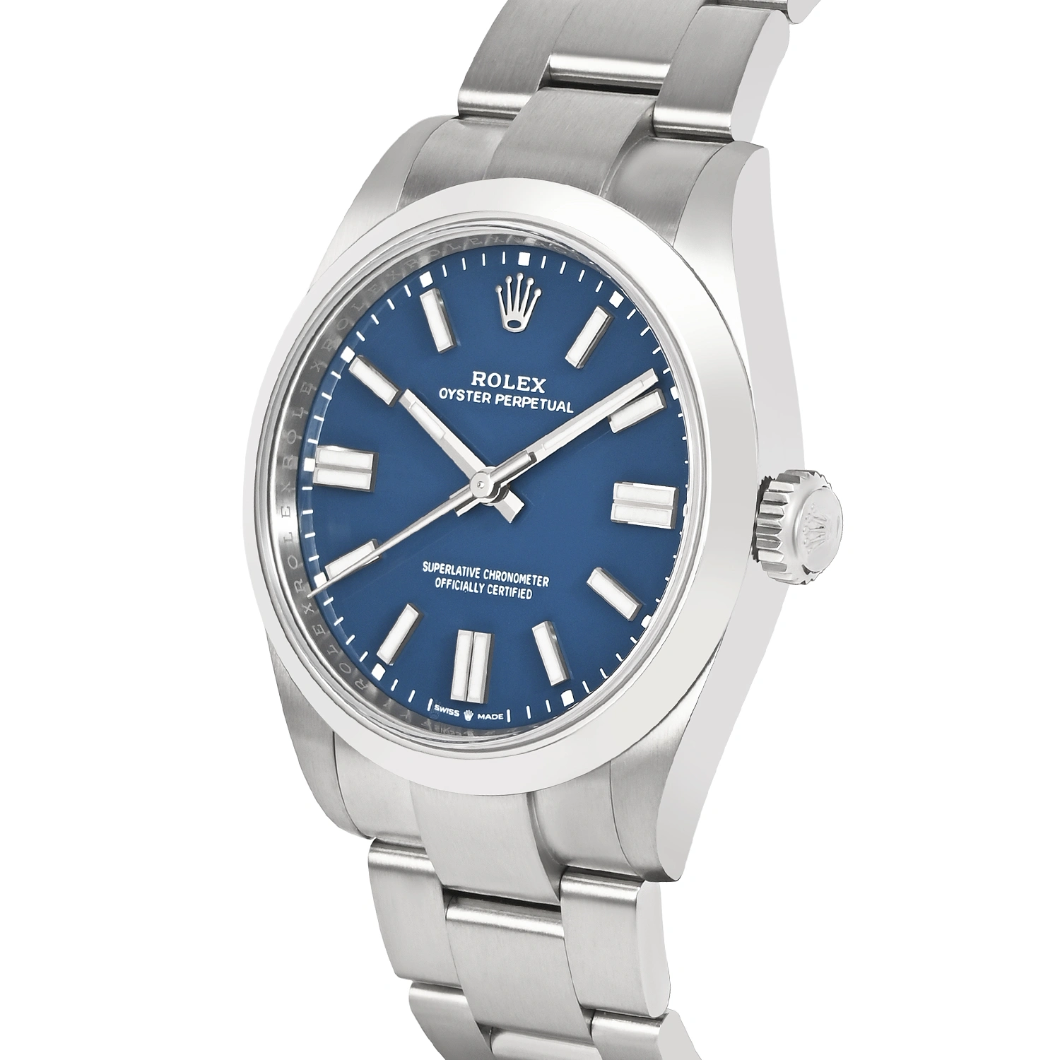 Oyster Perpetual Med Blue Dial
