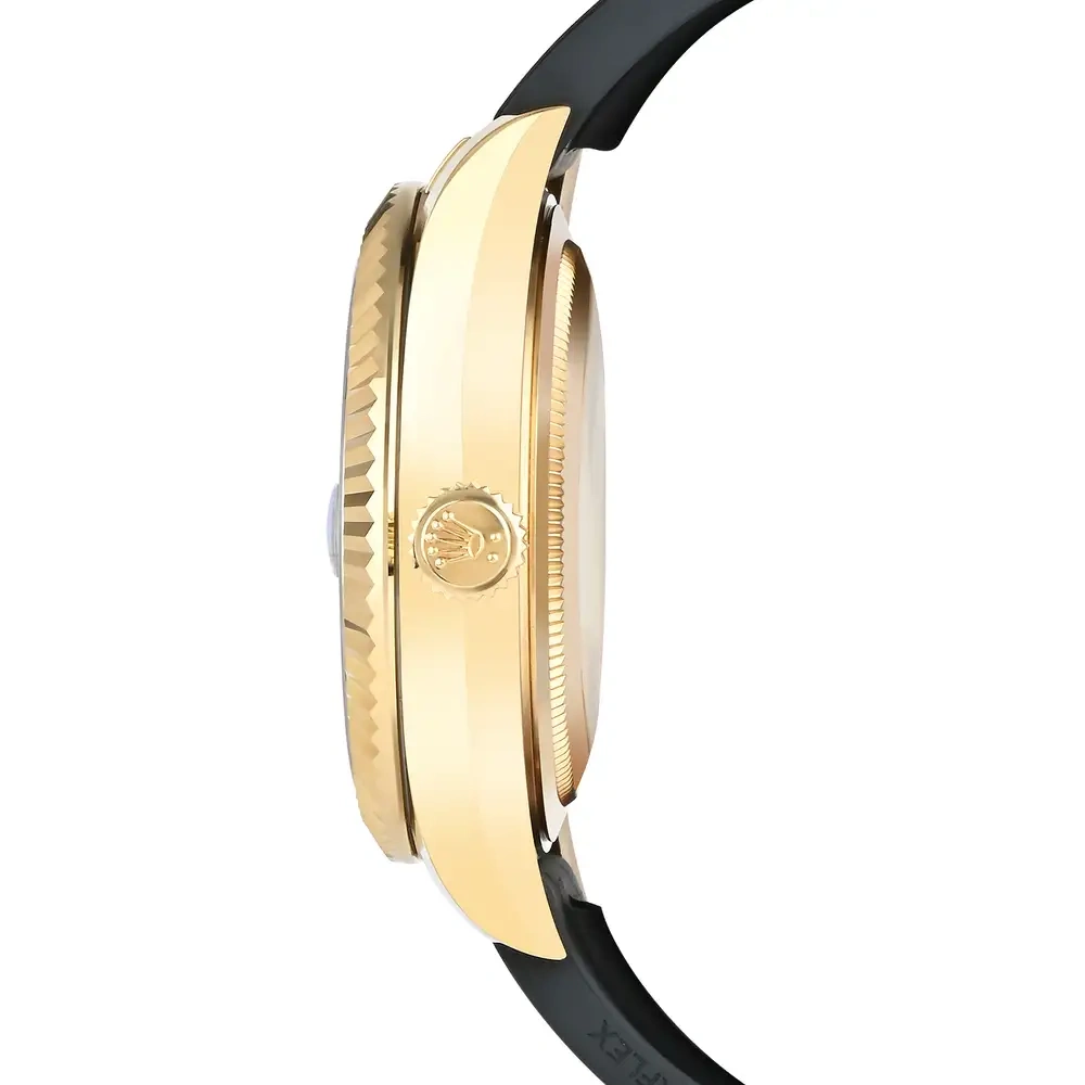 Sky-Dweller Black Dial Yellow Gold Case on Oysterflex Bracelet