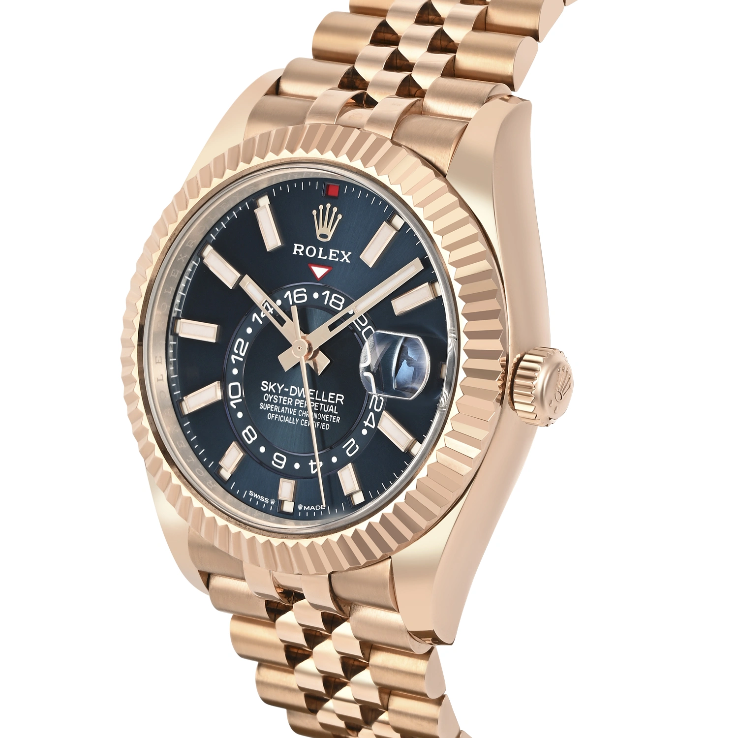 Sky-Dweller Blue-Green Dial Everose Gold