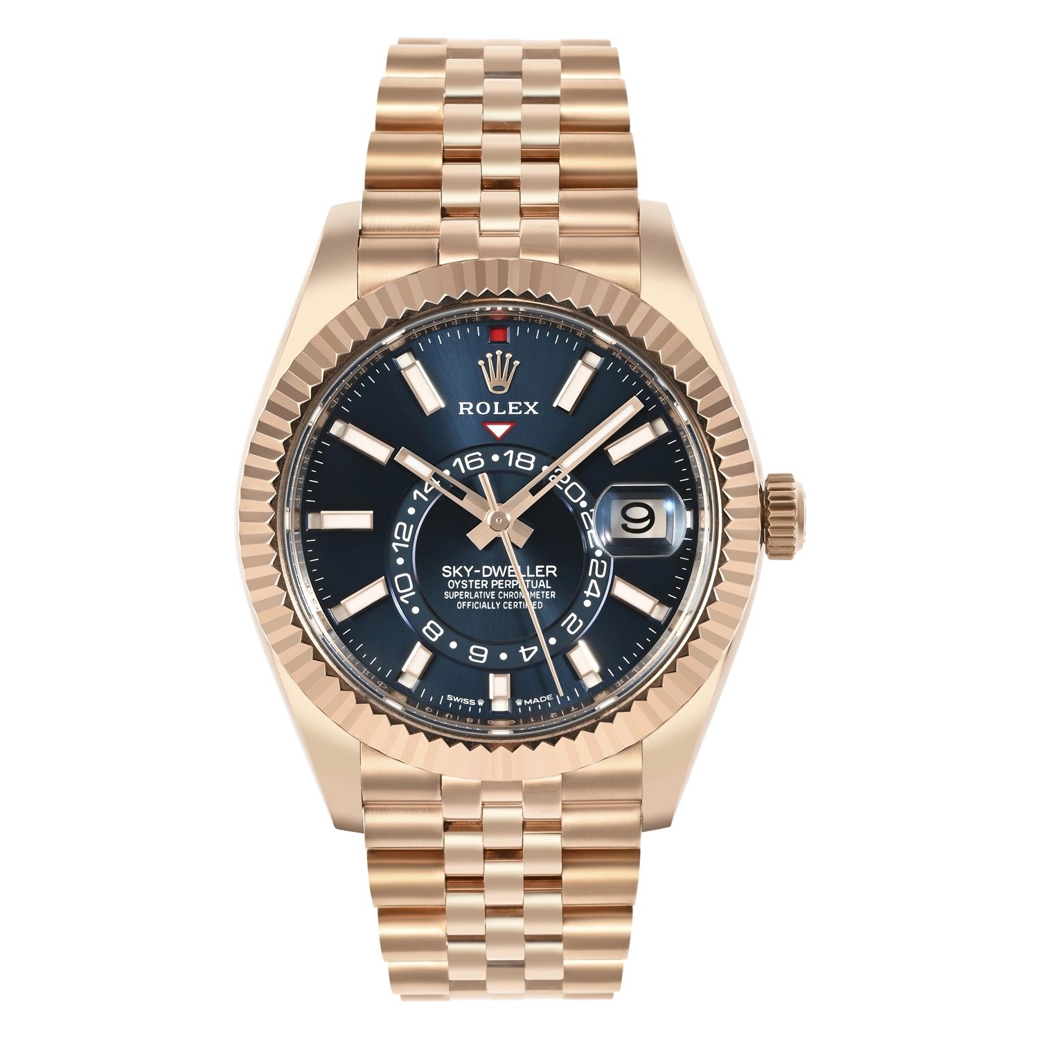 Sky-Dweller Blue-Green Dial Everose Gold