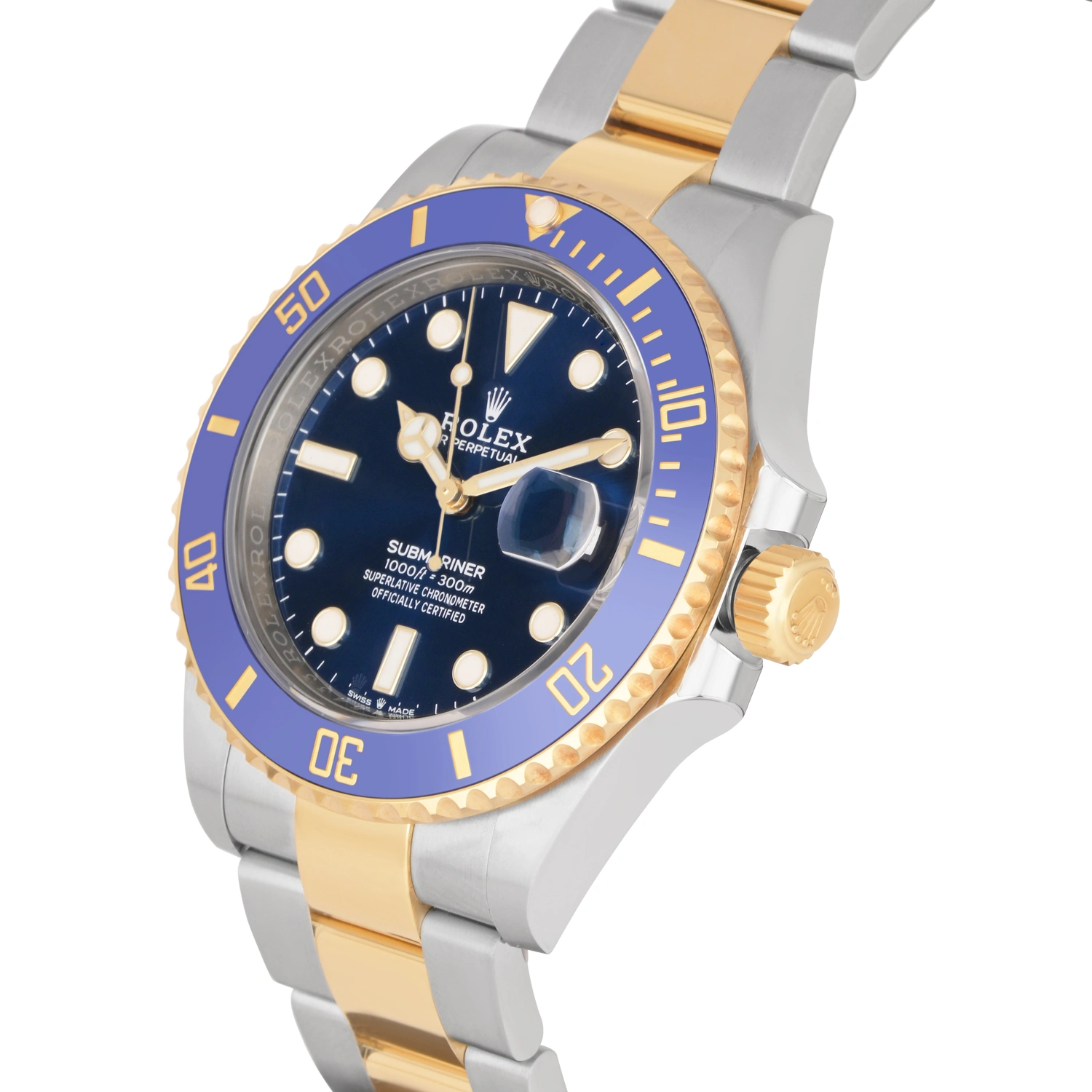 Submariner Blue Dial Blue Bezel Steel and Gold
