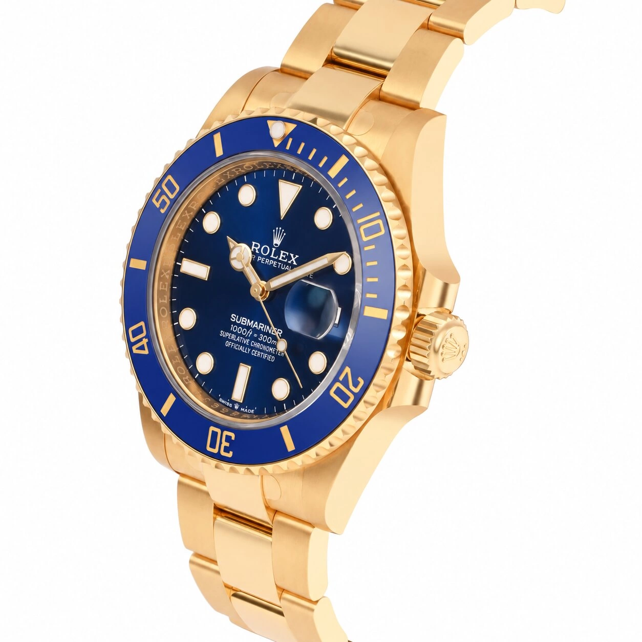 Submariner Blue Dial Blue Bezel Yellow Gold