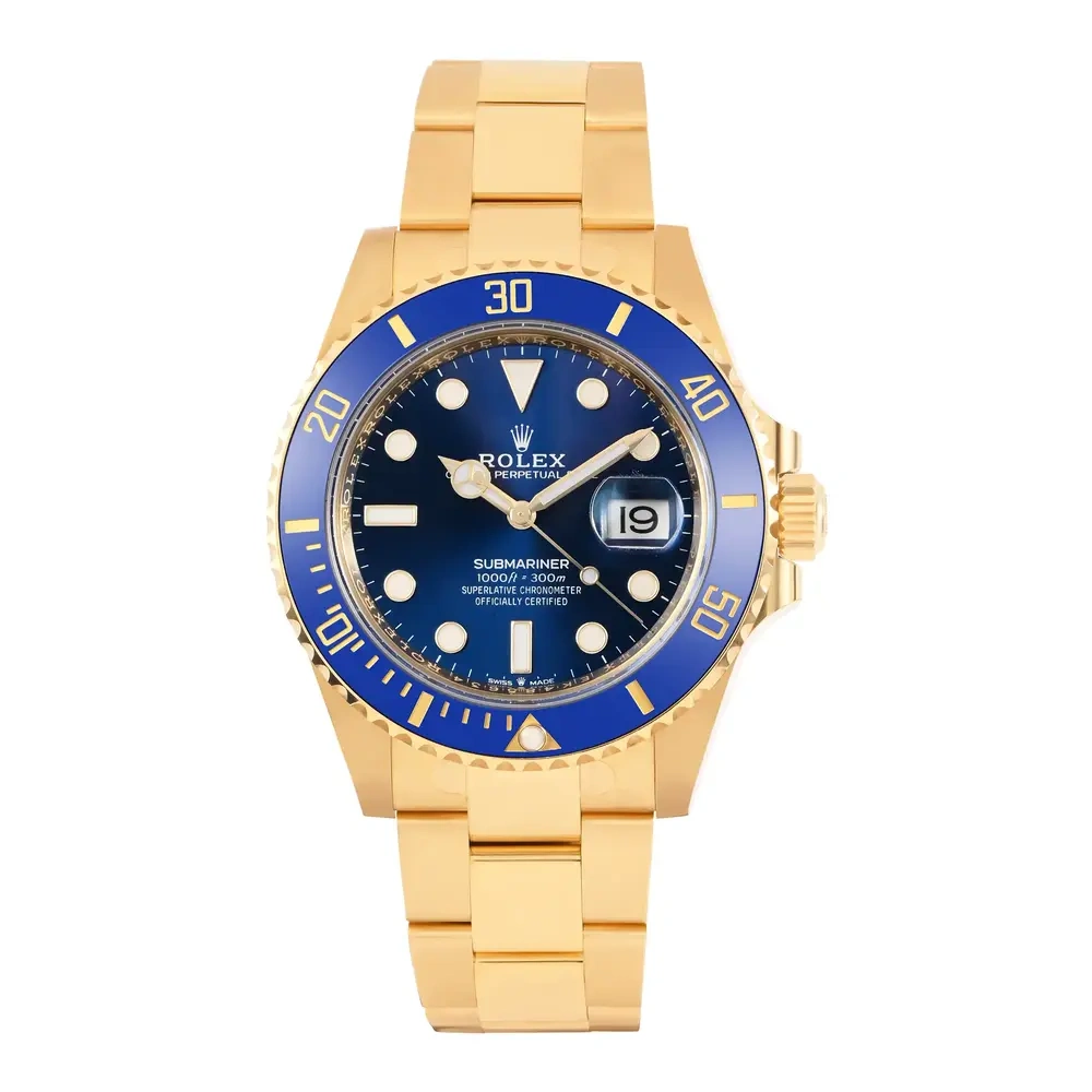 Submariner Blue Dial Blue Bezel Yellow Gold