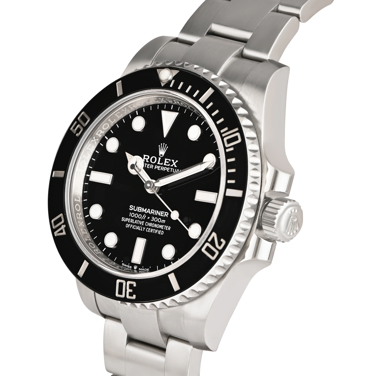 Submariner No-Date Oystersteel Black Dial & Black Bezel