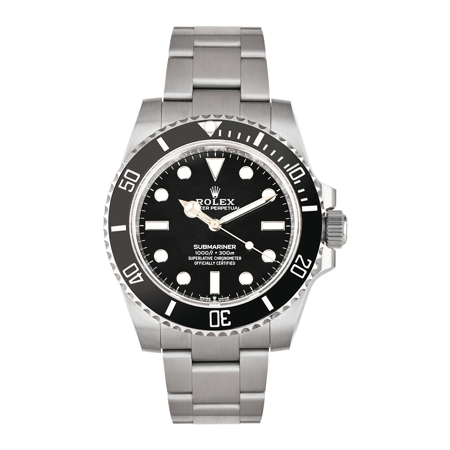 Submariner No-Date Oystersteel Black Dial & Black Bezel