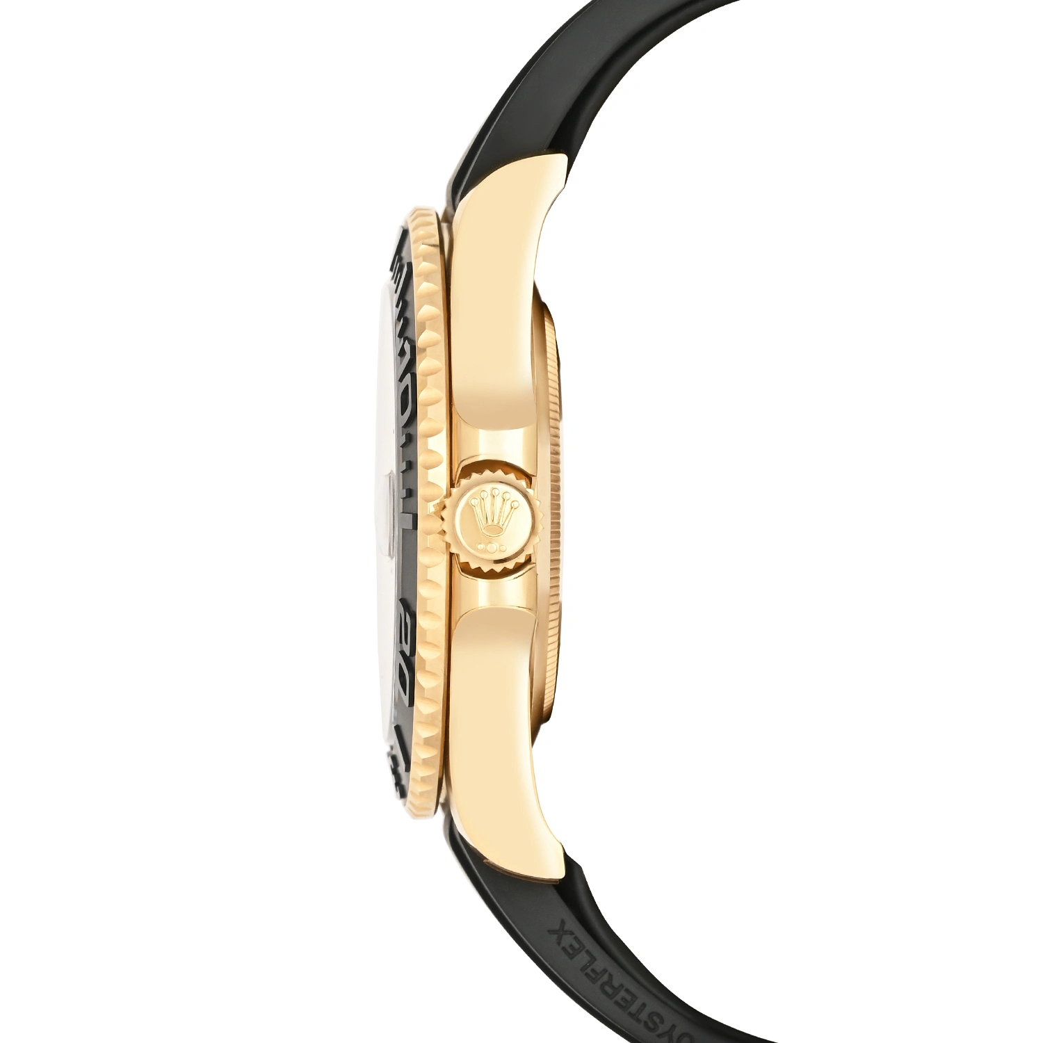 Yacht -Master 42 Yellow Gold Black Dial Oysterflex