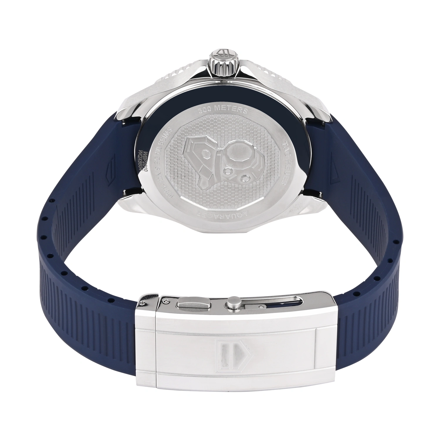 Aquaracer GMT Blue Dial Blue Rubber Strap Men’s Watch