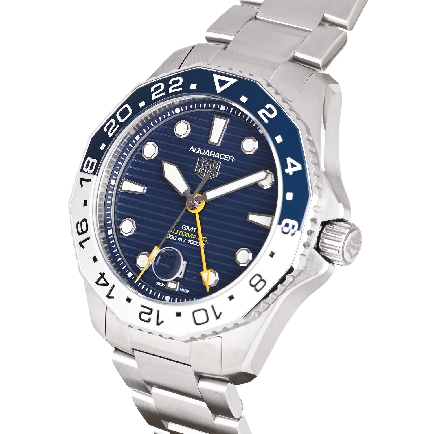 Aquaracer GMT Blue Dial Stainless Steel Men’s Watch