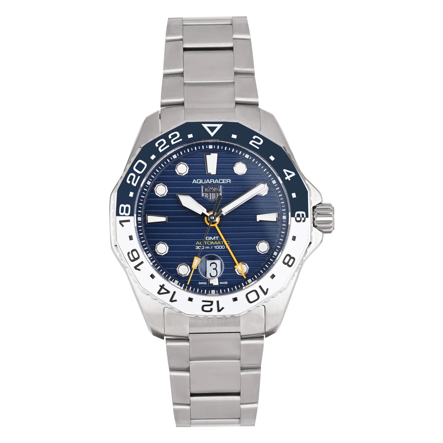 Aquaracer GMT Blue Dial Stainless Steel Men’s Watch