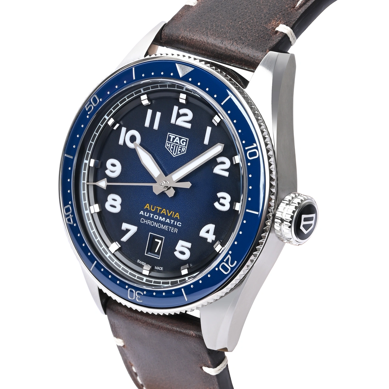 Autavia Automatic Chronometer Blue Dial Watch