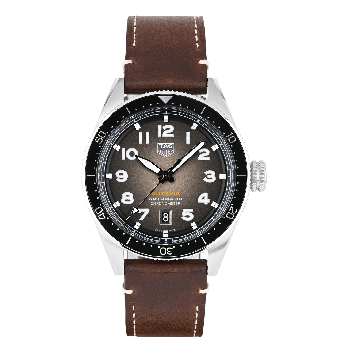 Autavia Automatic Chronometer Brown Dial Watch