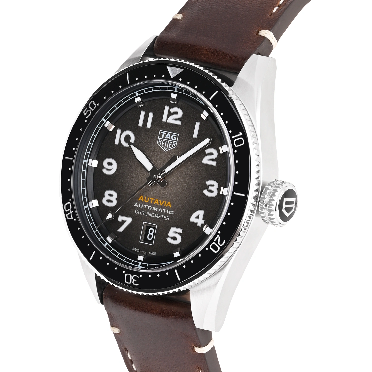 Autavia Automatic Chronometer Brown Dial Watch
