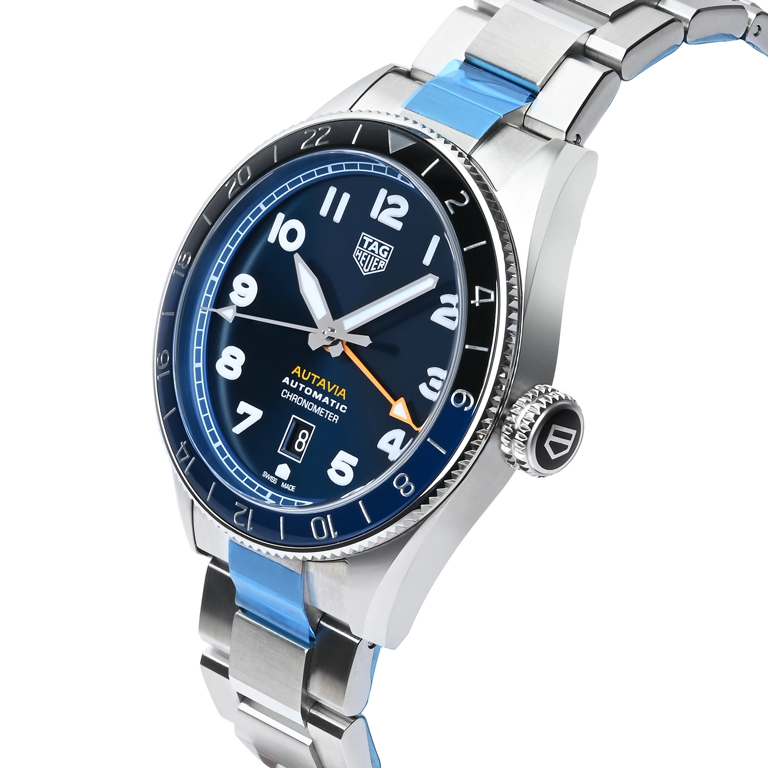 Autavia Automatic Chronometer GMT Blue Dial Watch