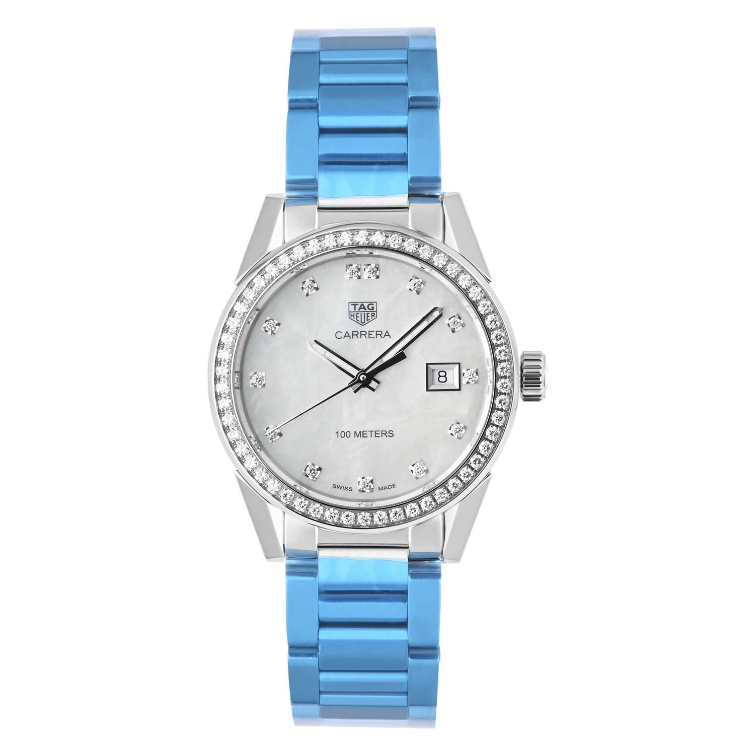 Carrera Diamond Bezel Mother-of-Pearl Dial Women’s Watch
