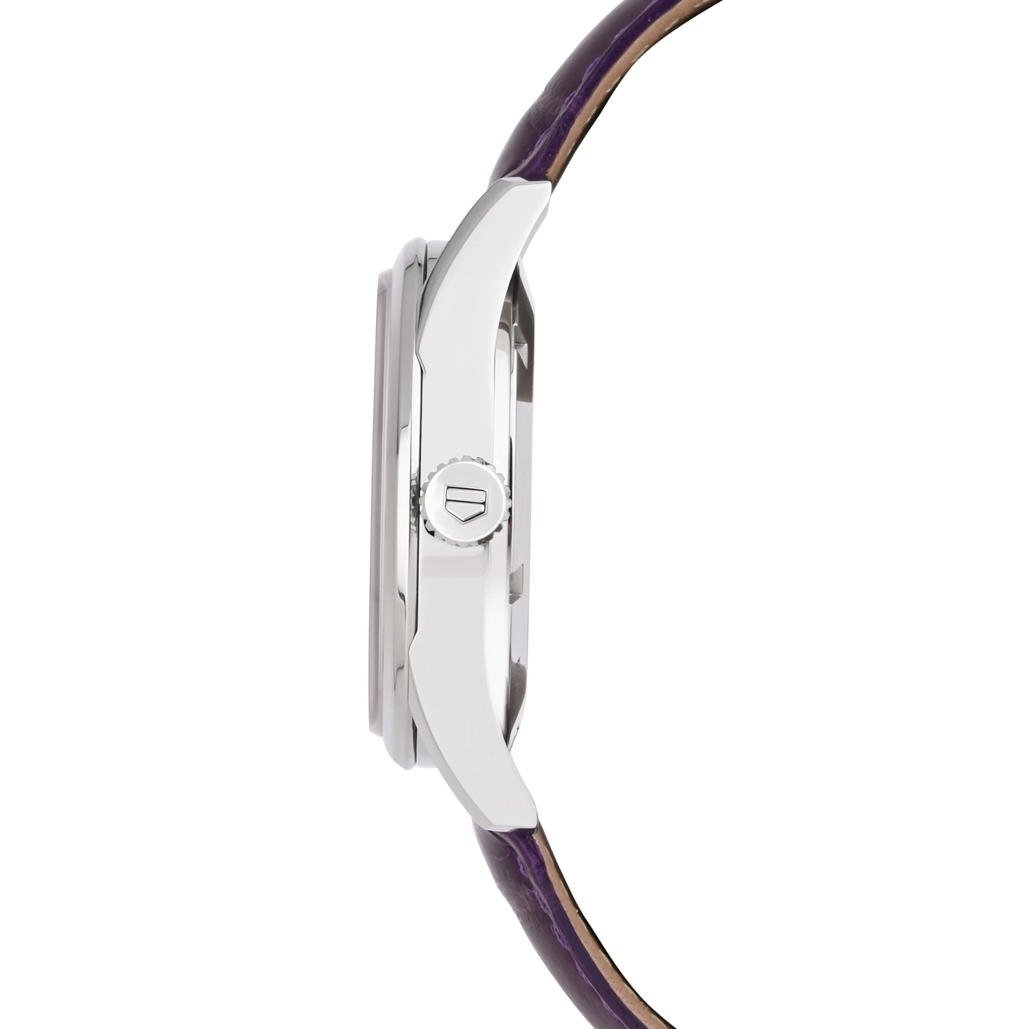 Carrera Silver Dial Purple Leather Strap Women’s Watch