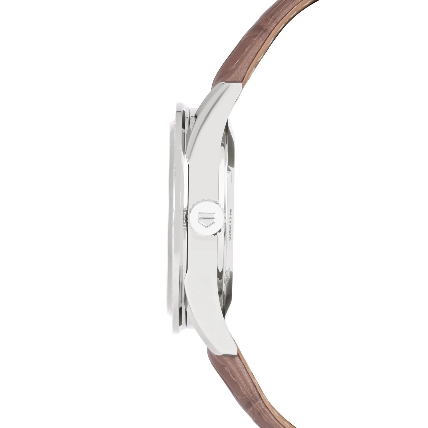 Carrera White Dial Diamond Bezel Brown Leather Strap Women’s Watch